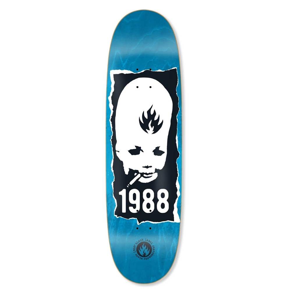 Black Label Skateboard Deck Thumbhead Torn Custom Egg Shaped Assorted 9.0″ x 32