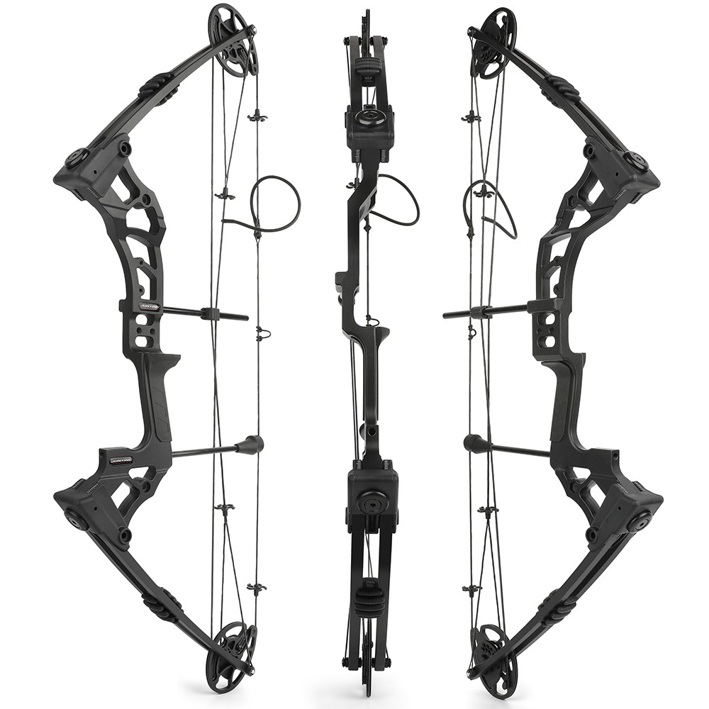 0-70lbs Adjustable Compound Bow Carbon Arrow Kit Archery Shooting Hunting Target