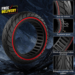 60/70-6.5 Scooter Tire 10X2.50 Solid Scooter Tire 10 Inch Electric Rubber Tub…