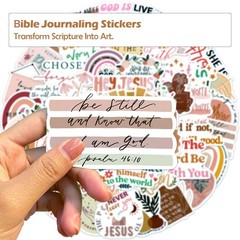 Inspirational Christian Stickers, 200PCS Jesus Bible Verse Waterproof Vinyl for