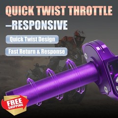 JXPANG Quick Twist Throttle Purple Type B Grips Cable