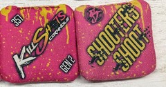 KillShots Cornhole 357 Gen 2 Shooters Shoot Pink Set of 4 Bags Gently Used
