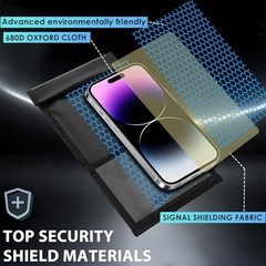2 Pack Military Grade Faraday Bags for Smartphones | Signal Blocking; Magneti…
