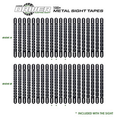 Axcel Driver Metal Sight Tapes 100+ – Slotted (Scales 17 & 18)