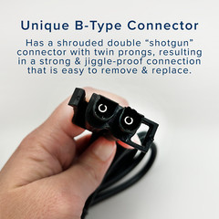 12 Volt Battery Charger with B-Type Connector for Kids Electric Ride-On Toy