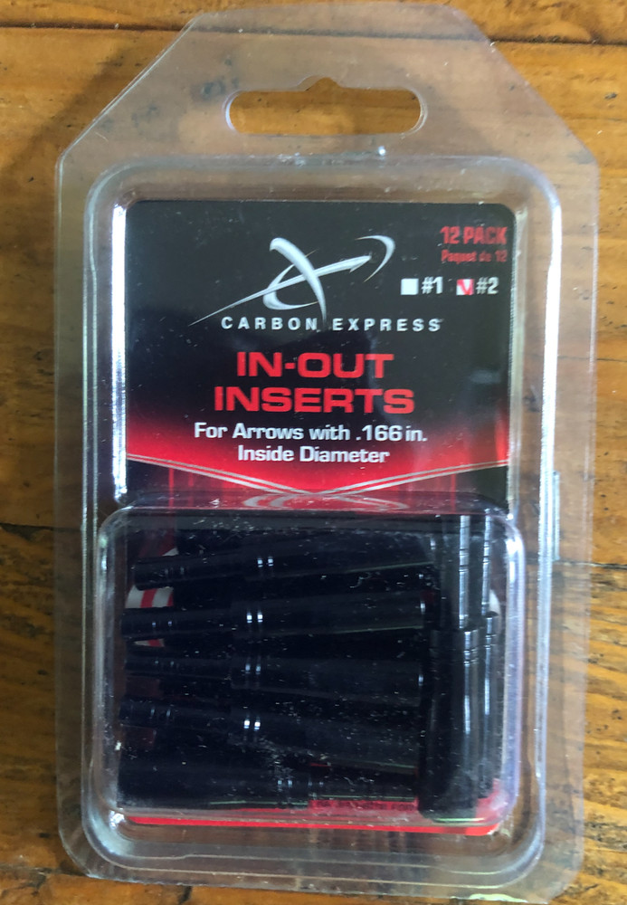 Carbon Express INSERTS #2 .166 INSIDE DIAMETER XSD 12-Pack MPN 50340 – HALF OUT