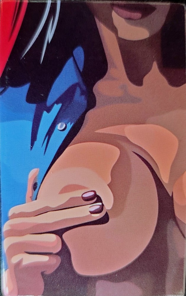 SEXY GIRL STICKER «TOUCHING MY BOOB» 1 1/2 X 2 1/2″ GLOSSY!