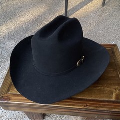 Vintage Larry Mahan’s By Milano Hat Co Fur Hat W Case Size 7 5/8 Made In The USA