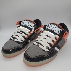 RARE Vintage Osiris NYC 83 Low Shoes Men’s 12 Black Orange Patent Y2K Chunky NEW