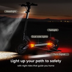 EOEOTWO Dual Motor Electric Scooter for Adults 45MPH 4000W 11»Off-Road Escooter