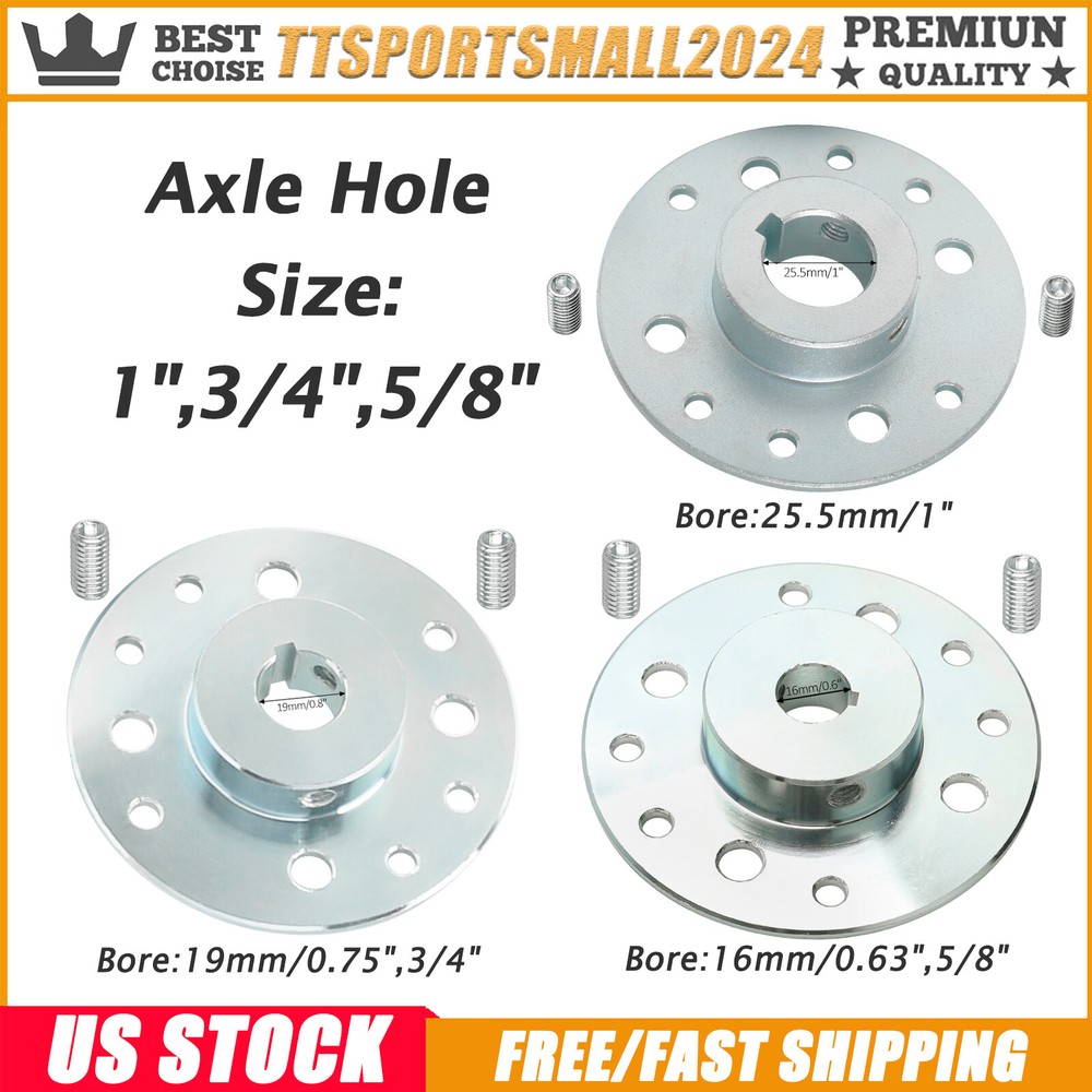 1″ 3/4″ 5/8″ Axle Shaft Wheel Hub Adapter For ATV Go Kart Motorcycle 4 Wheelers