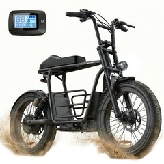Peak 800W Electric Motorcycle 20″ Fat Tire Electric Scooter w/Seat