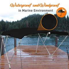 Serenelife 3 Bow Bimini Top Boat 72 L X 79-84 W X 46 H Aluminum Frame Easy