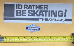 70’s Vintage Skateboarding “I’d Rather Be Skating!” Varies Bumper Sticker 2pcs