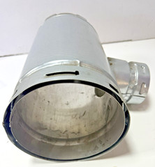 Gas Vent Tee 6 in. 3 in, 6ET-3 Aluminum Alloy and Galvanized Steel