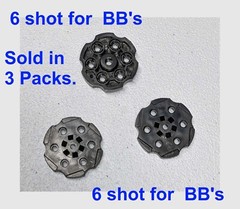 Crosman Vigilante BB Rotary Clips 6 rds., comes in a 3pk 357 CO2 For Only BB’s
