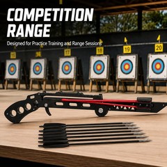 High-Velocity Dual Elastic Band Folding Crossbow Professional Training Portable