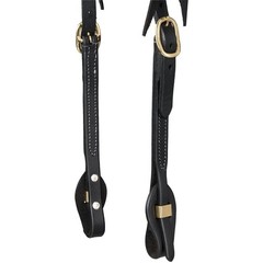 Harness leather Browband Headstall – Quick Change Ends – Black or Brown