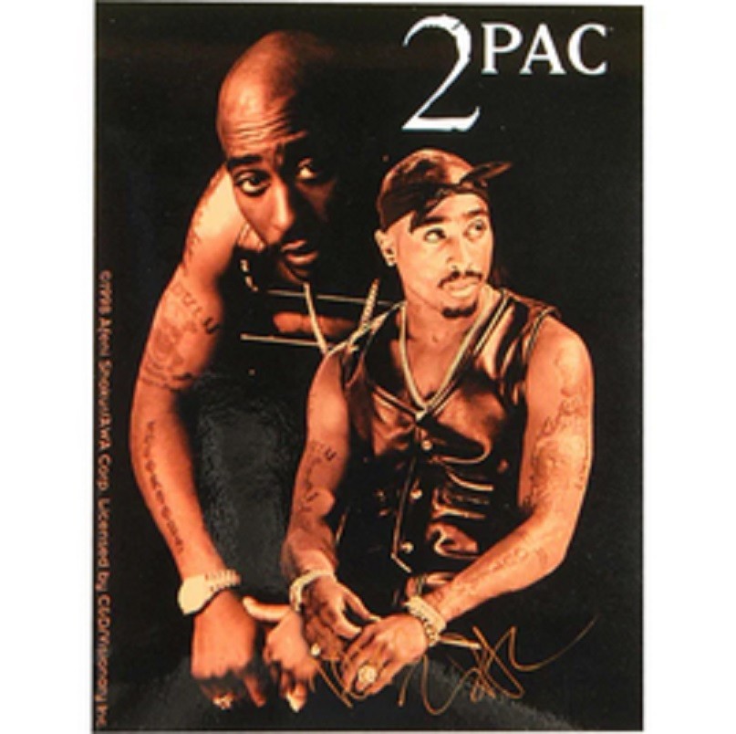 2Pac Tupac Shakur – Sticker – Photo Logo [4 x 3 inches] – Licensed New