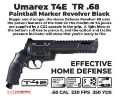 Umarex HDR68 Paintball Revolver + 50 Paintsoft Balls & 5 CO2 (2292138)