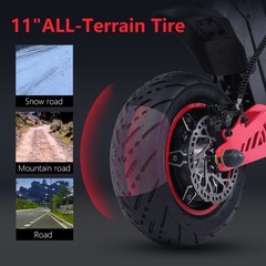 11» Electric Scooter 6000W Dual Motor 60V 30Ah 50Mph E-Scooter Folding Off Road