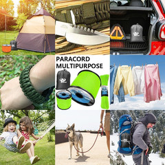 750Ib Reflective Paracord Rope,100′ 200′ 500′ 1000′, 4Mm 11 Strand Parachute Spo