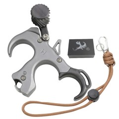 Adjustable 3 Finger Thumb Release Aids Archery Recurve Compound Bow Shot Target