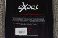 NEW B3 Exact Hunter RIGHT Hd 4 Pin Bow Sight- .019 Pins -Picatinny-Hoyt, Bowtech