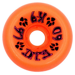 Dogtown Wheels K9 80s Neon Orange 60mm 97A Skateboard Set of 4