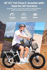 Foldable Electric Motorcycle for Daily Commute, Peak 1200W Electric Scooter with