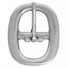 Pack Of 10 5/8 In Western Tack Die Cast Nickle Plated Center Bar Buckle
