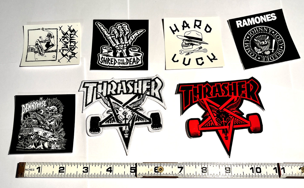 THRASHER SKATEGOAT INCLUDES 5 STICKERS AND 1 PATCH