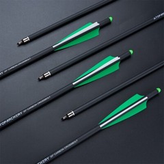 Archery Crossbow Bolts 20 Inch Carbon Arrows Hunting Broadheads Led Nocks Shoot