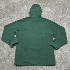 All Good Anorak Spray Jacket Olive Green Orange Pullover Fleece Men XL READ