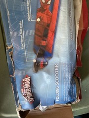 Huffy Marvel Spider-Man 2016 Inline Folding Scooter In Box Push Aluminum