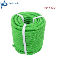 1/2 inch x 125ft Double Braided Rope Breaking Strength 8400 Pounds Green