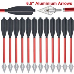 6.7» Mini Crossbow Bolts Metal 2 Blade Broadheads Pistol Survival Arrow Hunting