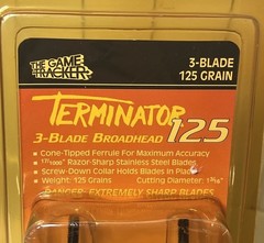 2 Packs The Game Tracker Terminator 125 Grain 3-Blade Broad Heads NOS