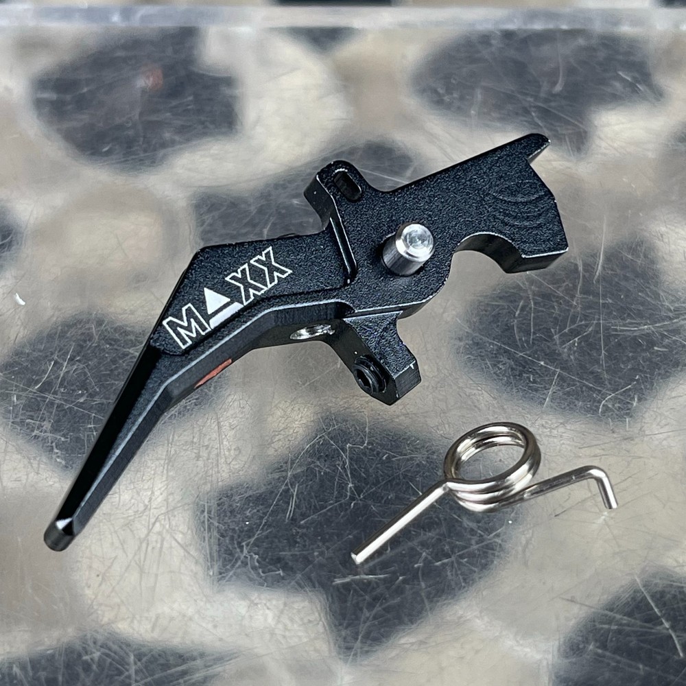 Maxx Model CNC Aluminum Advanced Speed Trigger Style B – Black (MX-TRG002SBB)
