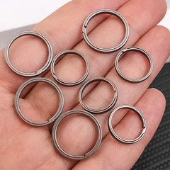 Titanium Alloy Key Rings Keychains Buckle Pendant Super Light Man Car Keychain f