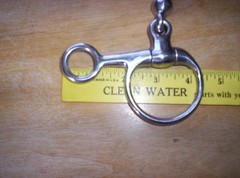 Used Stainless Waterford Boucher Baucher Hanging Cheek Snaffle 5 1/2″ Mouth
