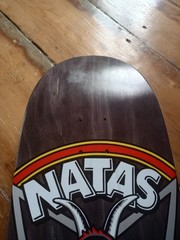 NATAS Kaupus Thumbs Up BLACK Signed Skateboard DECK Mark McKee Ltd. 200 panther