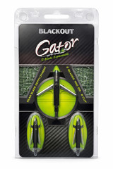 BlackOut Gator 2 Blade Expandable Broadheads 100 Grain Razor Sharp Archery