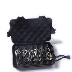 24pcs 3 Fixed Blade Archery Hunting Broadheads 125 Grain with Case Arrow Head