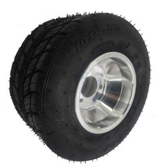 10×4.50-5 or 11×7.10-5 Tire 3 Bolt Wheel Rim for Racing Go Kart Trike Drift Quad