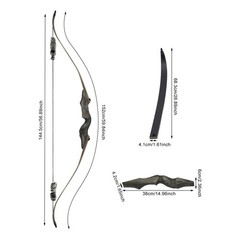Takedown Recurve Bow, Right Wooden Recurve Bow, Take-down Design Recurve Bow Kit