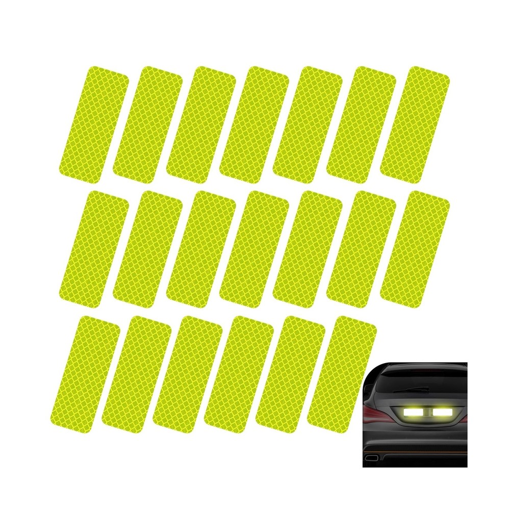 20PCS Reflective Stickers, 1.2″ x 3.15″ High Visibility Waterproof R