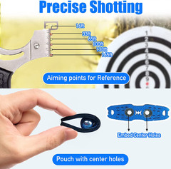 Slingshot, Stainless Steel Slingshots for Adults, Sling Shot for Hunting and Sho