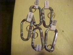 Qty of 5 Brand new Light green camo 3″ CARABINER Ships free