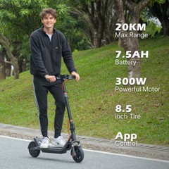 ELECTRIC SCOOTER FOLDABLE SCOOTER WITH APP &DOUBLE SHOCK ABSORPTION FOR ADULTS